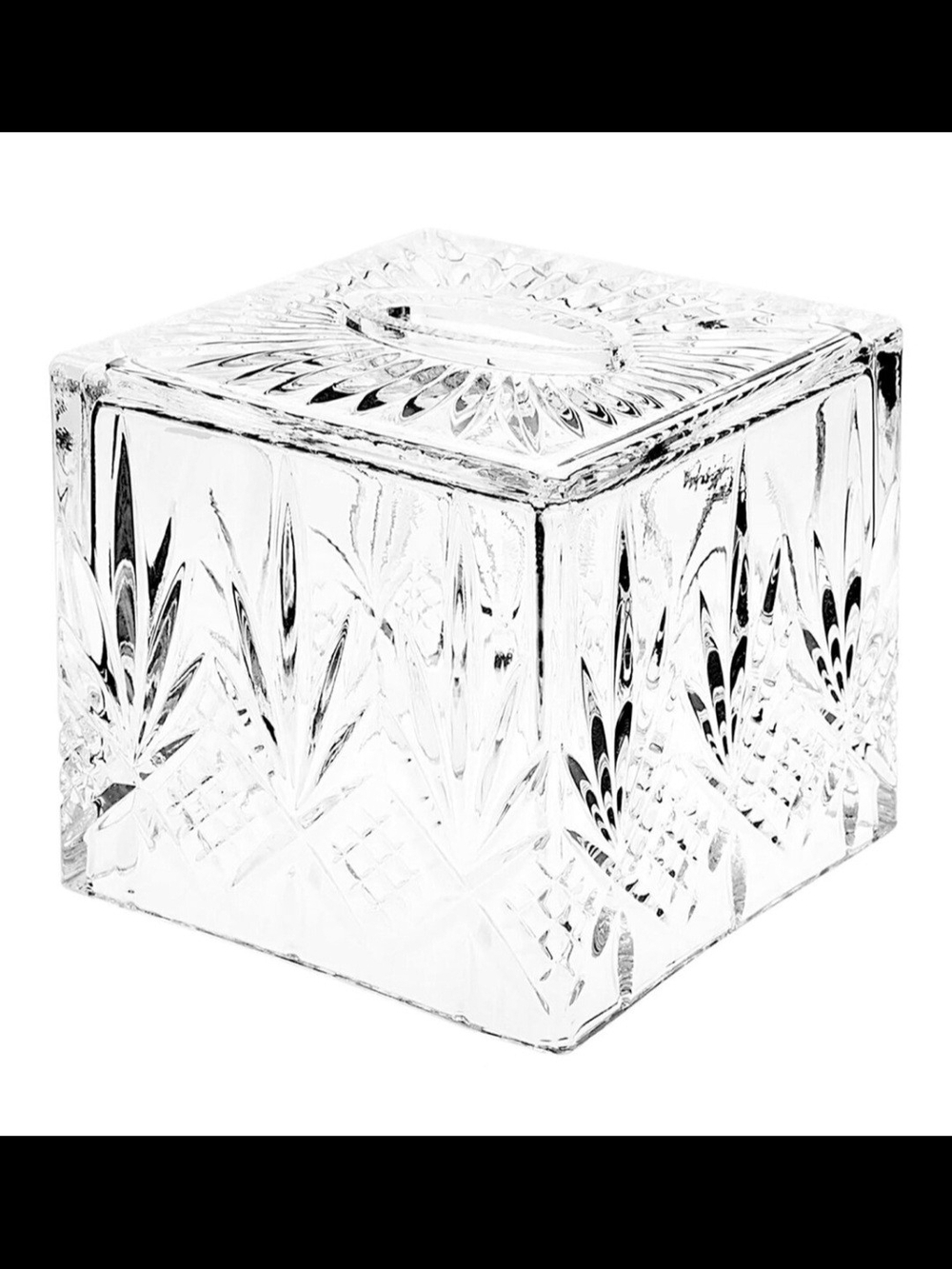 Crystal Glass Decorative Storage Box - Clear